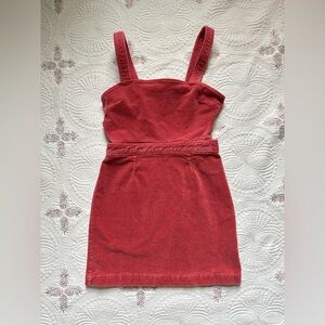 Forever21 corduroy overall dress